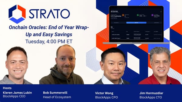 Onchain Oracles: End of Year Wrap Up and Easy Savings